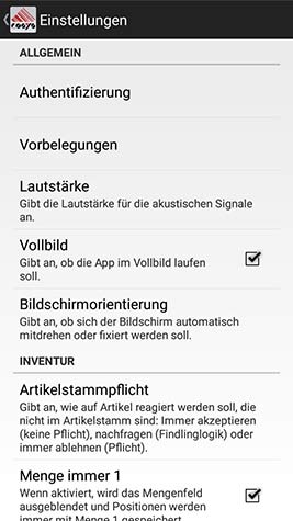 Inventur mit dem Smartphone einfach mit COSYS Android Inventur App Inventur mit dem Smartphone einfach mit COSYS Android Inventur App