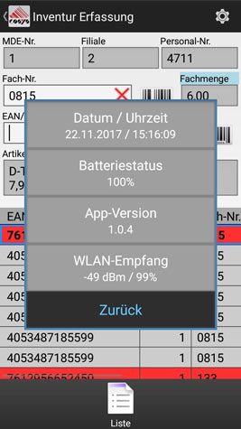 Inventur mit dem Smartphone einfach mit COSYS Android Inventur App Inventur mit dem Smartphone einfach mit COSYS Android Inventur App