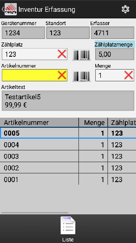 COSYS Cloud Inventur App COSYS Cloud Inventur App